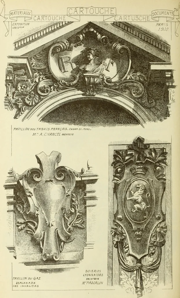 An illustration from Materials and documents of architecture and sculpture : classified alphabetically, 1915, leaf 305