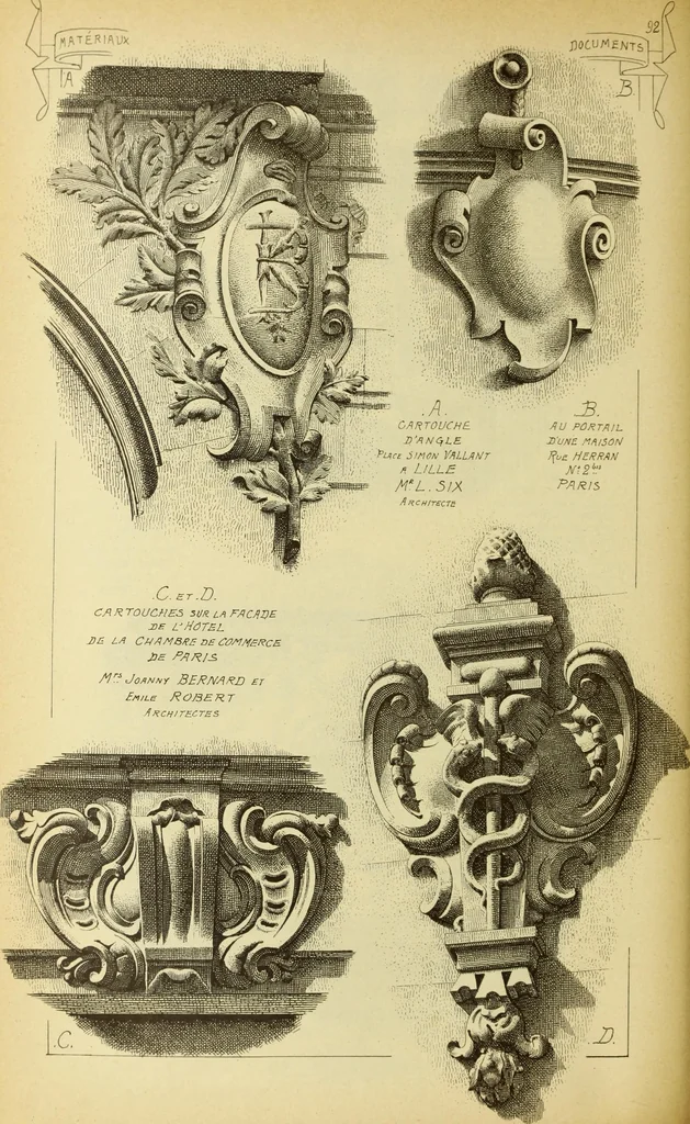 An illustration from Materials and documents of architecture and sculpture : classified alphabetically, 1915, leaf 323