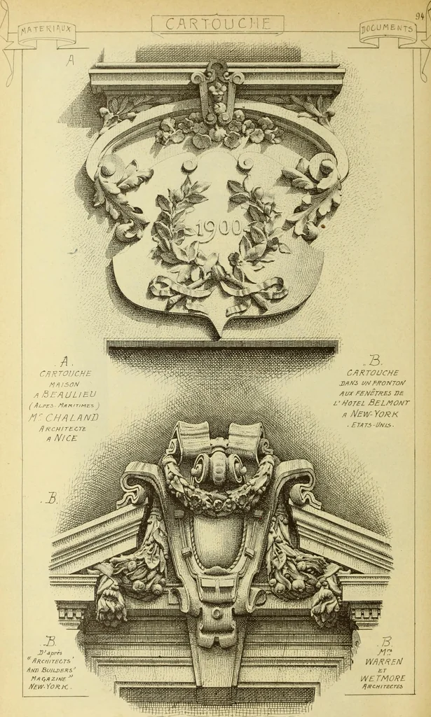 An illustration from Materials and documents of architecture and sculpture : classified alphabetically, 1915, leaf 325