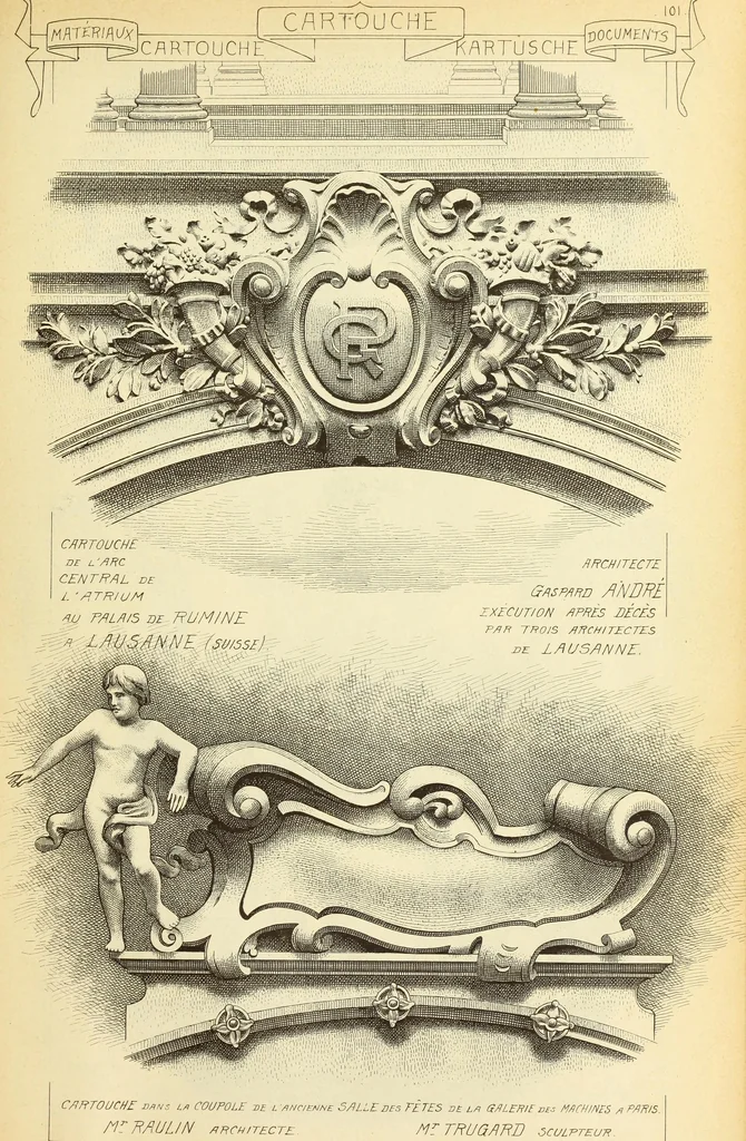 An illustration from Materials and documents of architecture and sculpture : classified alphabetically, 1915, leaf 332