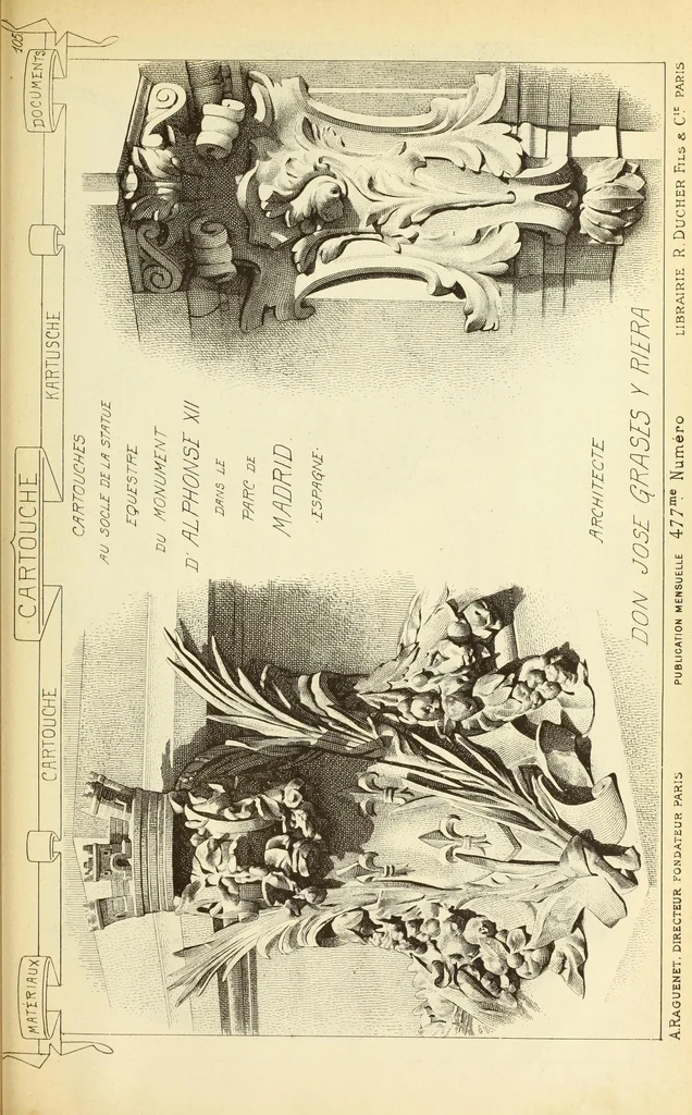 An illustration from Materials and documents of architecture and sculpture : classified alphabetically, 1915, leaf 336