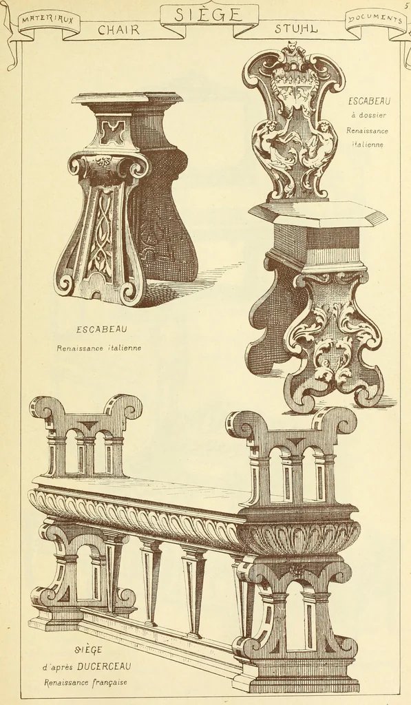 An illustration from Materials and documents of architecture and sculpture : classified alphabetically, 1915, leaf 356