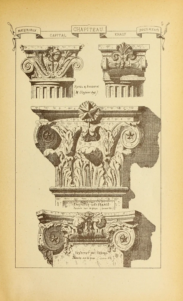 An illustration from Materials and documents of architecture and sculpture : classified alphabetically, 1915, leaf 36