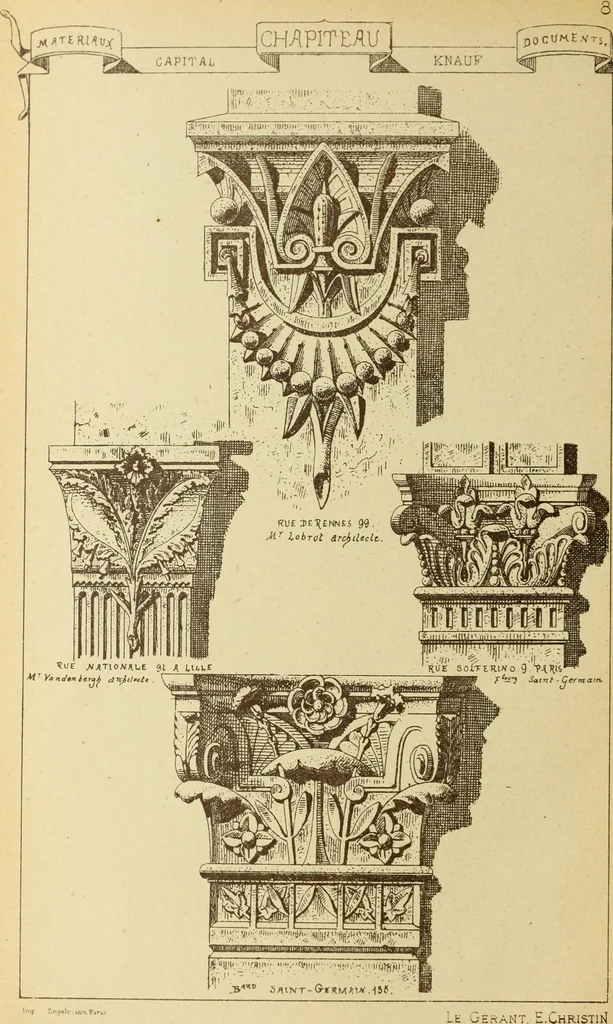An illustration from Materials and documents of architecture and sculpture : classified alphabetically, 1915, leaf 39