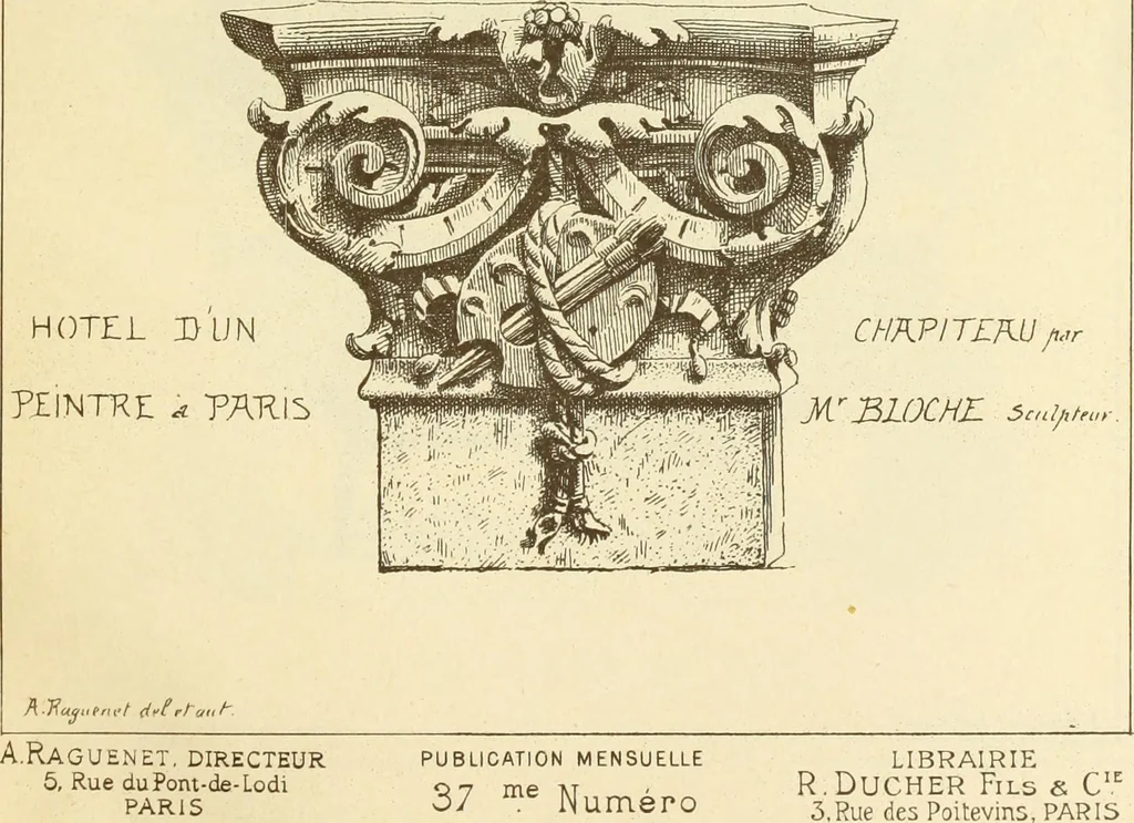 An illustration from Materials and documents of architecture and sculpture : classified alphabetically, 1915, leaf 40