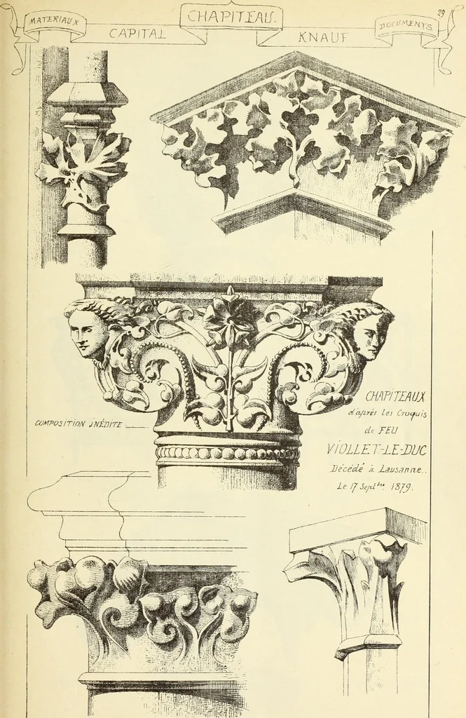 An illustration from Materials and documents of architecture and sculpture : classified alphabetically, 1915, leaf 60