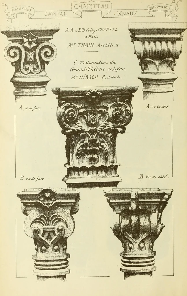 An illustration from Materials and documents of architecture and sculpture : classified alphabetically, 1915, leaf 69
