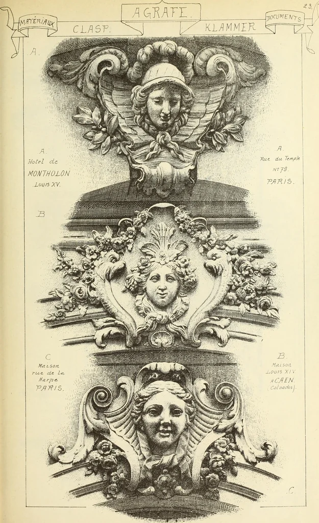 An illustration from Materials and documents of architecture and sculpture : classified alphabetically, 1915, leaf 102
