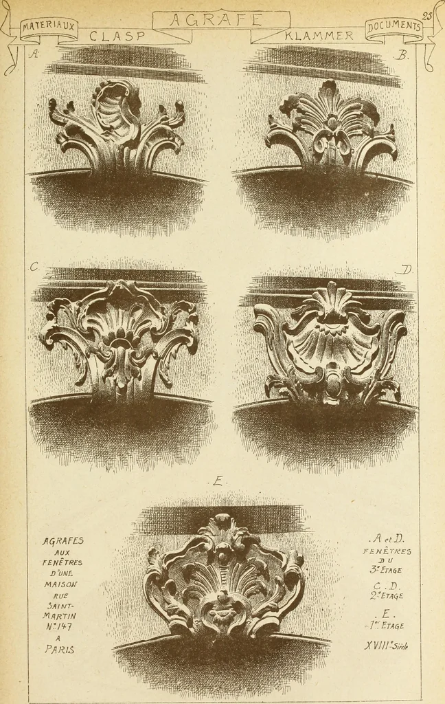 An illustration from Materials and documents of architecture and sculpture : classified alphabetically, 1915, leaf 104