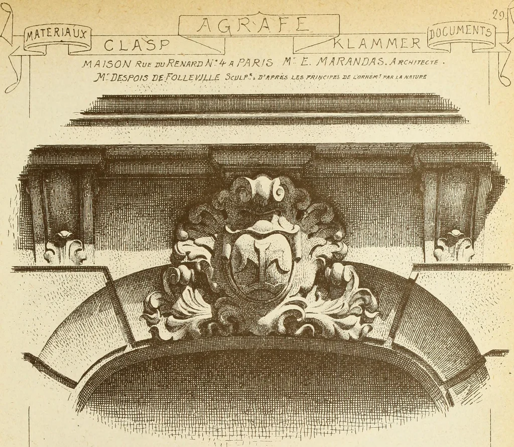 An illustration from Materials and documents of architecture and sculpture : classified alphabetically, 1915, leaf 108