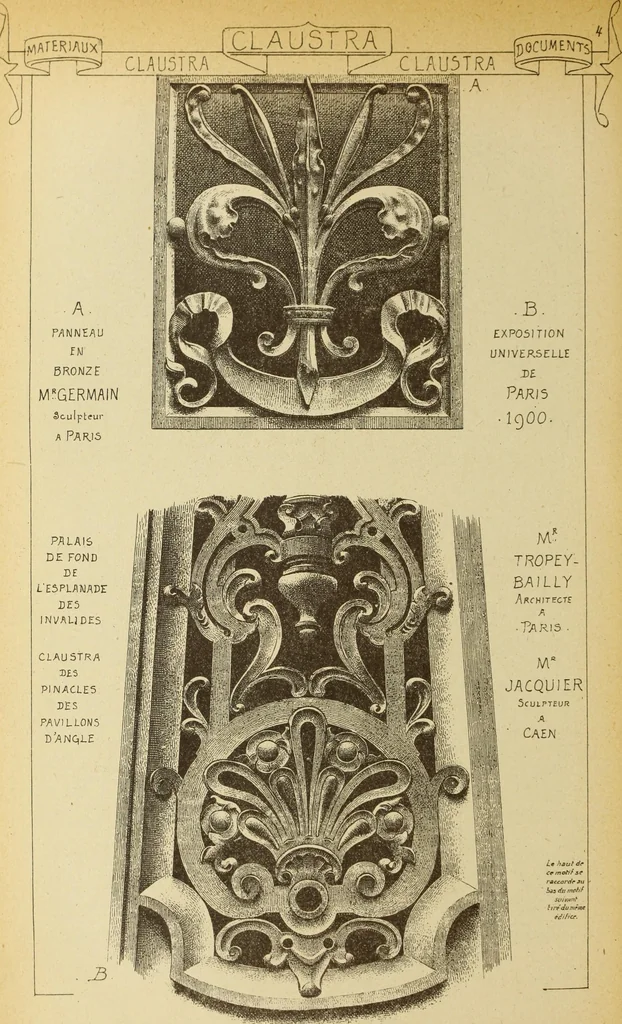 An illustration from Materials and documents of architecture and sculpture : classified alphabetically, 1915, leaf 123