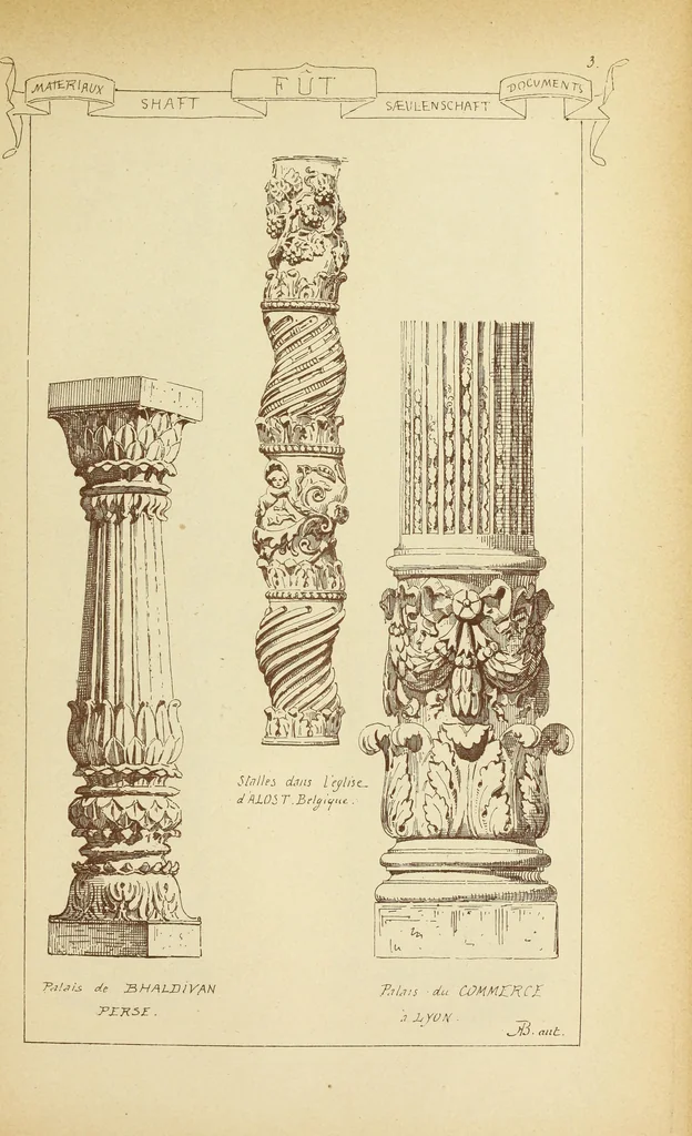An illustration from Materials and documents of architecture and sculpture : classified alphabetically, 1915, leaf 190