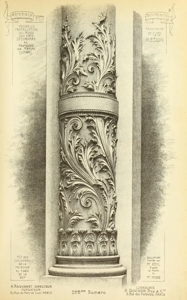 An illustration from Materials and documents of architecture and sculpture : classified alphabetically, 1915, leaf 196