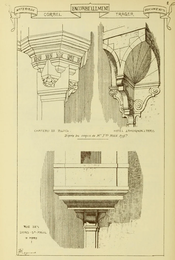 An illustration from Materials and documents of architecture and sculpture : classified alphabetically, 1915, leaf 233