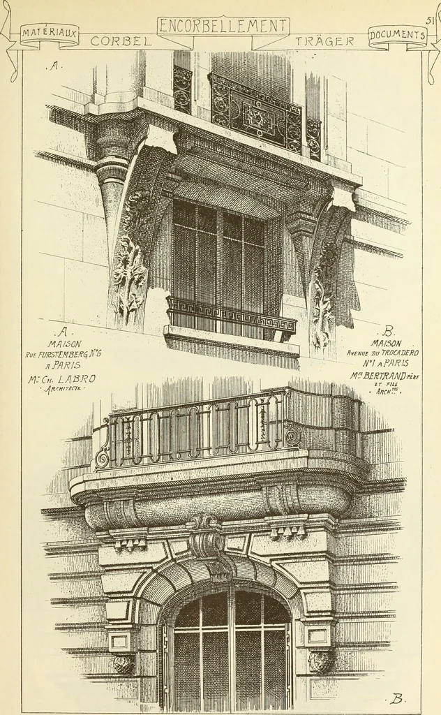 An illustration from Materials and documents of architecture and sculpture : classified alphabetically, 1915, leaf 282
