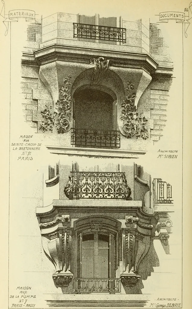 An illustration from Materials and documents of architecture and sculpture : classified alphabetically, 1915, leaf 287