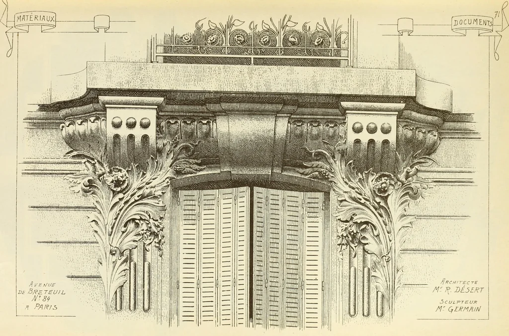 An illustration from Materials and documents of architecture and sculpture : classified alphabetically, 1915, leaf 302