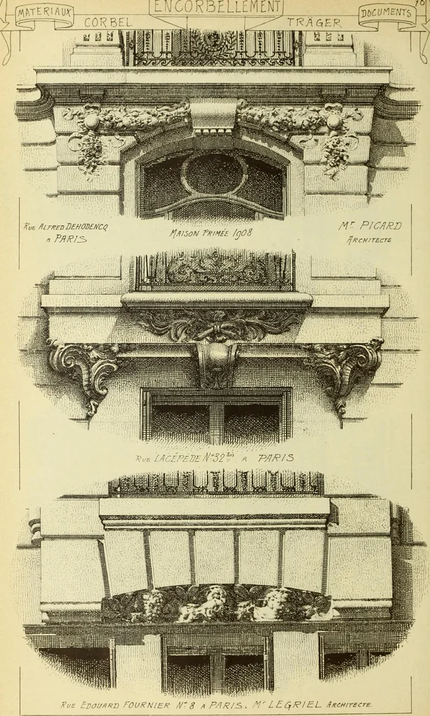 An illustration from Materials and documents of architecture and sculpture : classified alphabetically, 1915, leaf 309