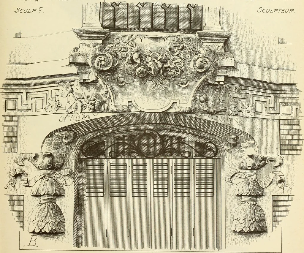 An illustration from Materials and documents of architecture and sculpture : classified alphabetically, 1915, leaf 332