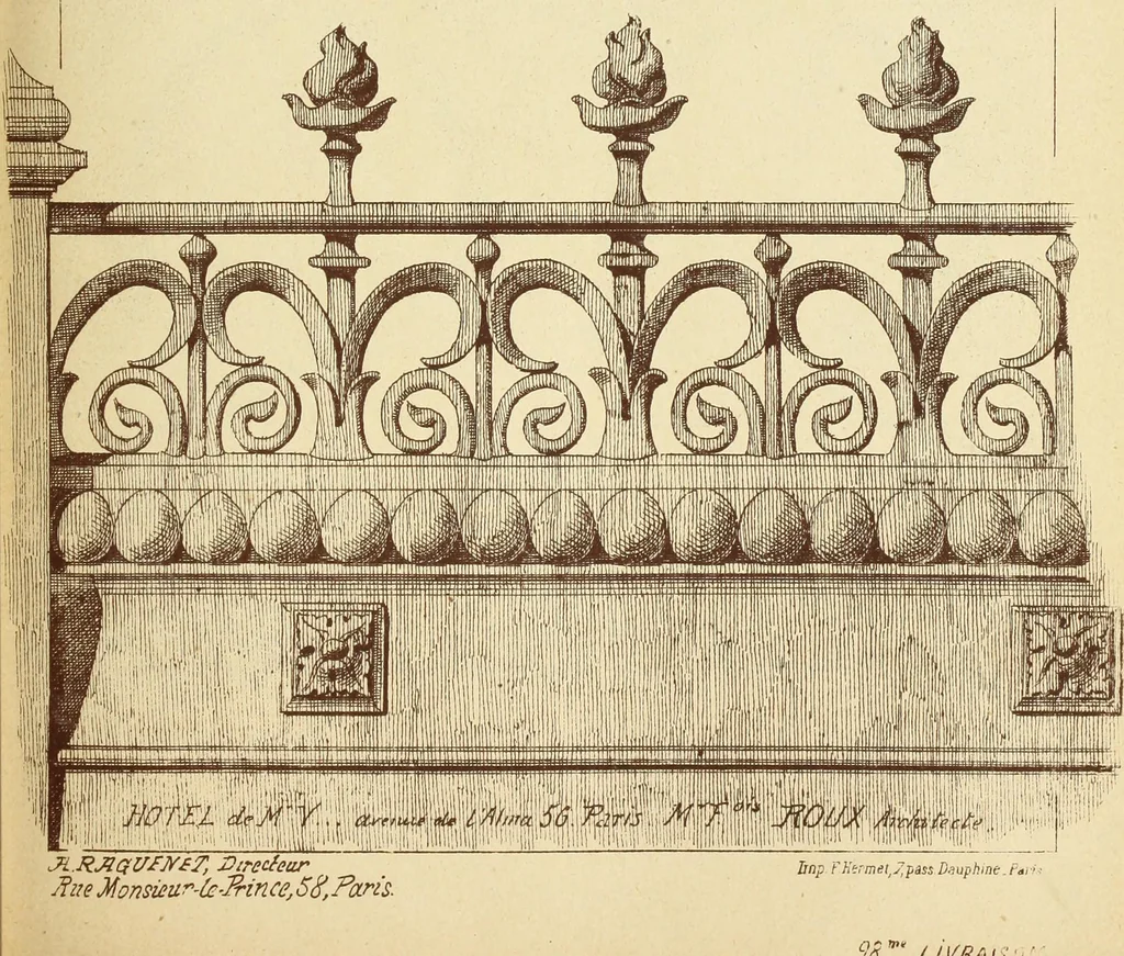 An illustration from Materials and documents of architecture and sculpture : classified alphabetically, 1915, leaf 352