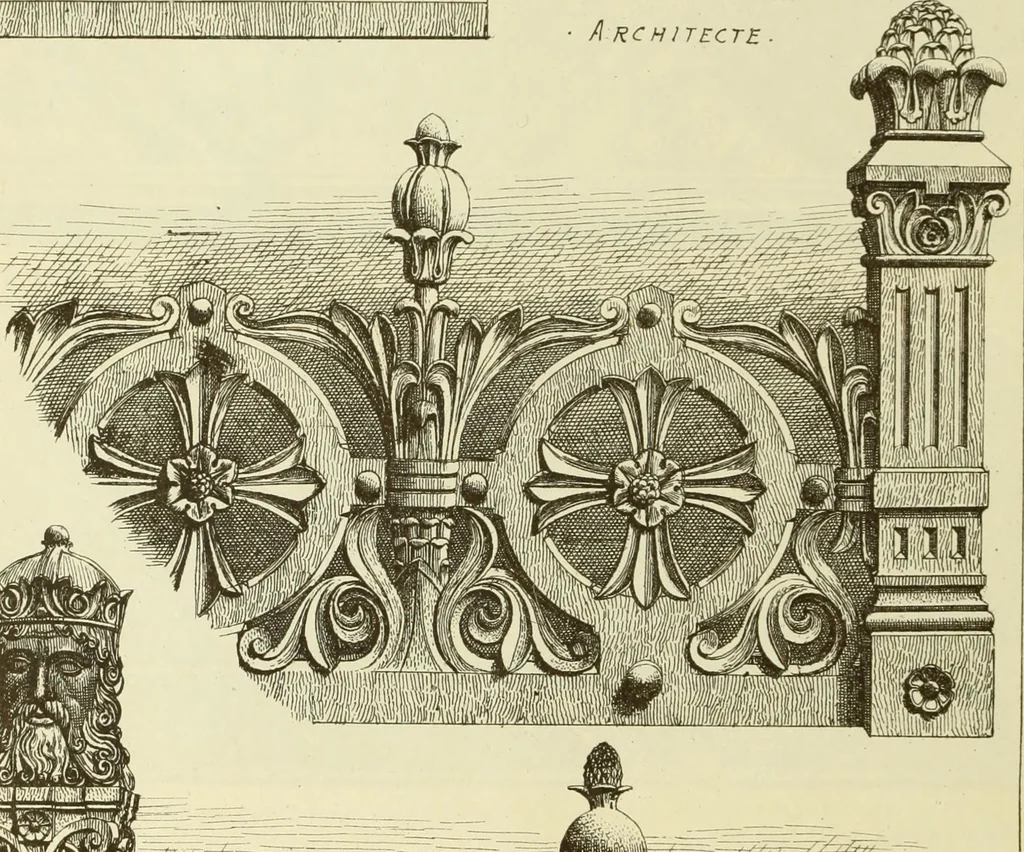 An illustration from Materials and documents of architecture and sculpture : classified alphabetically, 1915, leaf 373