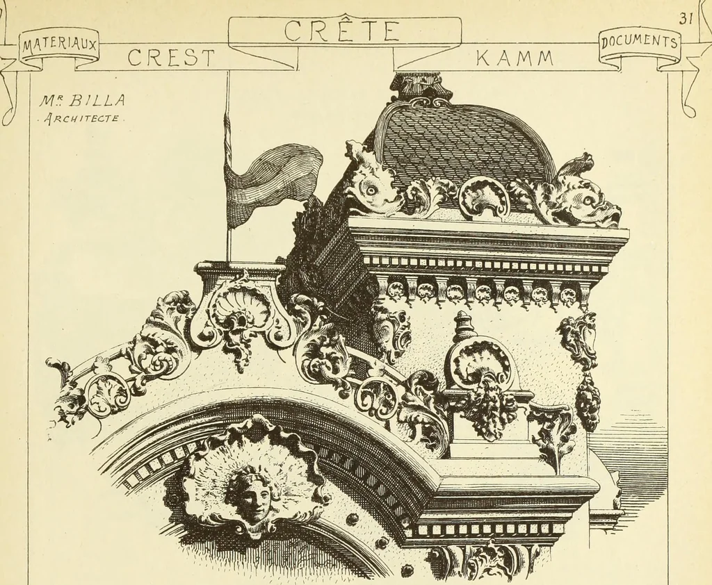 An illustration from Materials and documents of architecture and sculpture : classified alphabetically, 1915, leaf 374