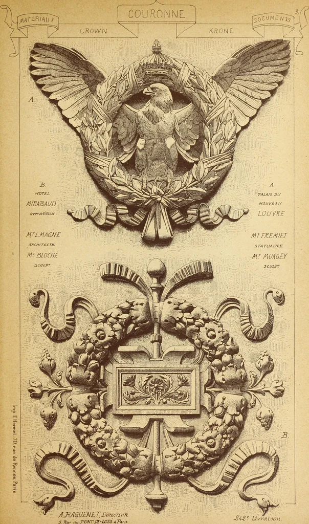 An illustration from Materials and documents of architecture and sculpture : classified alphabetically, 1915, leaf 448