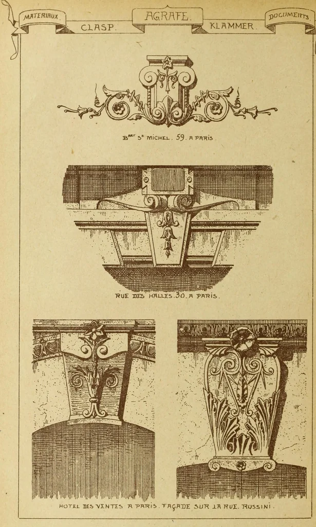 An illustration from Materials and documents of architecture and sculpture : classified alphabetically, 1915, leaf 81
