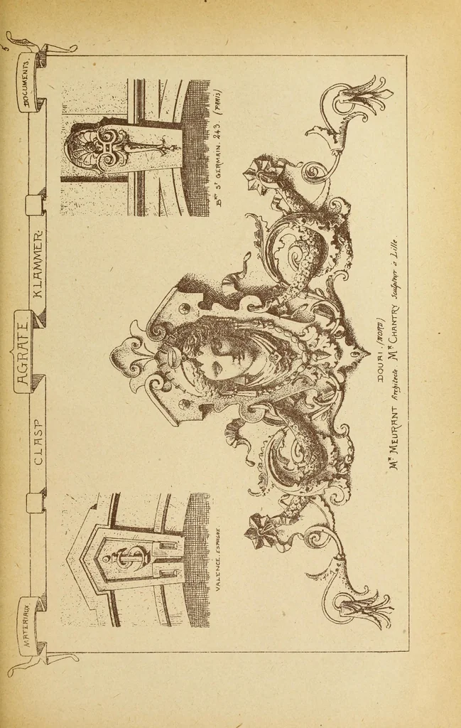 An illustration from Materials and documents of architecture and sculpture : classified alphabetically, 1915, leaf 84