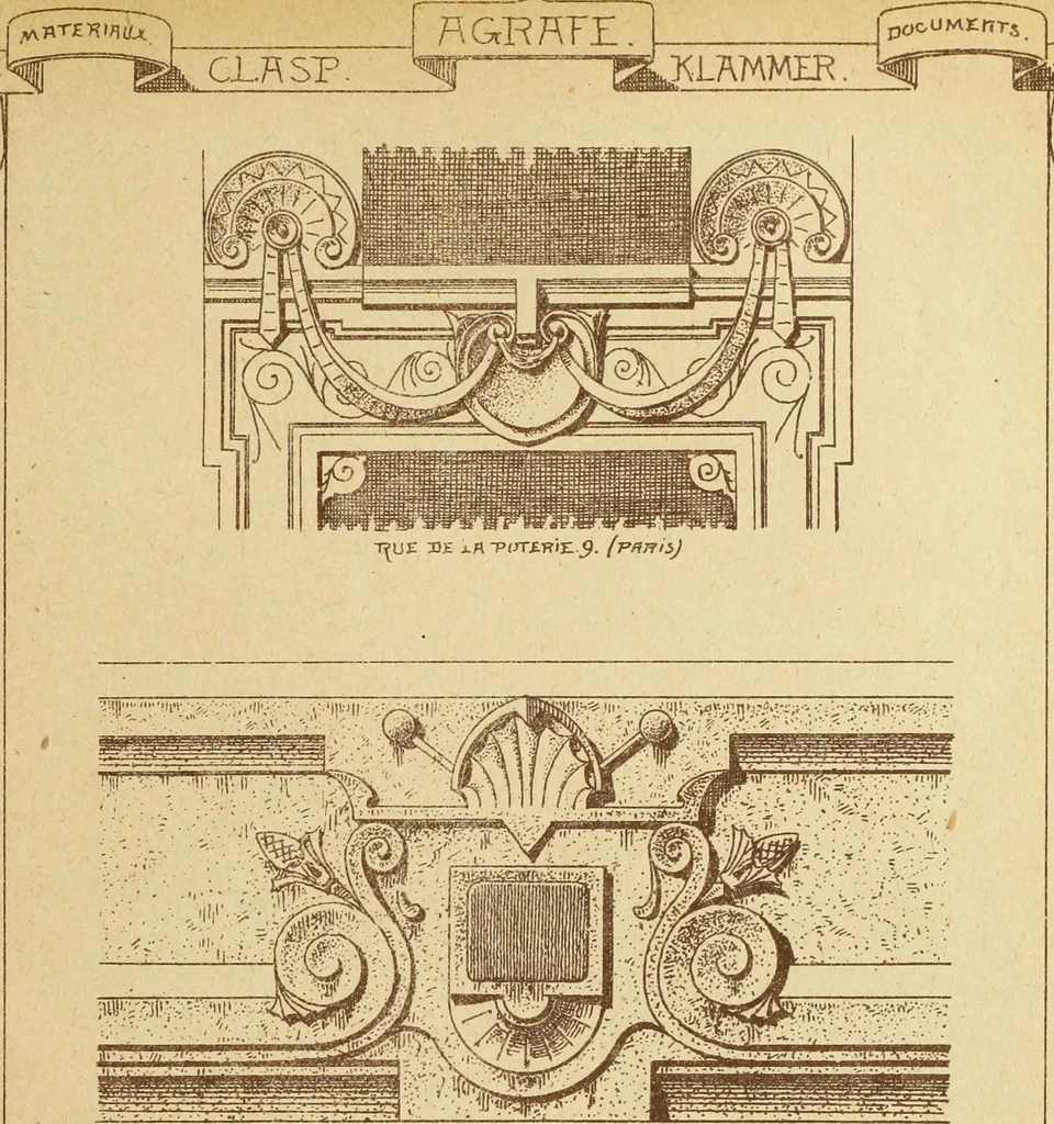 An illustration from Materials and documents of architecture and sculpture : classified alphabetically, 1915, leaf 86