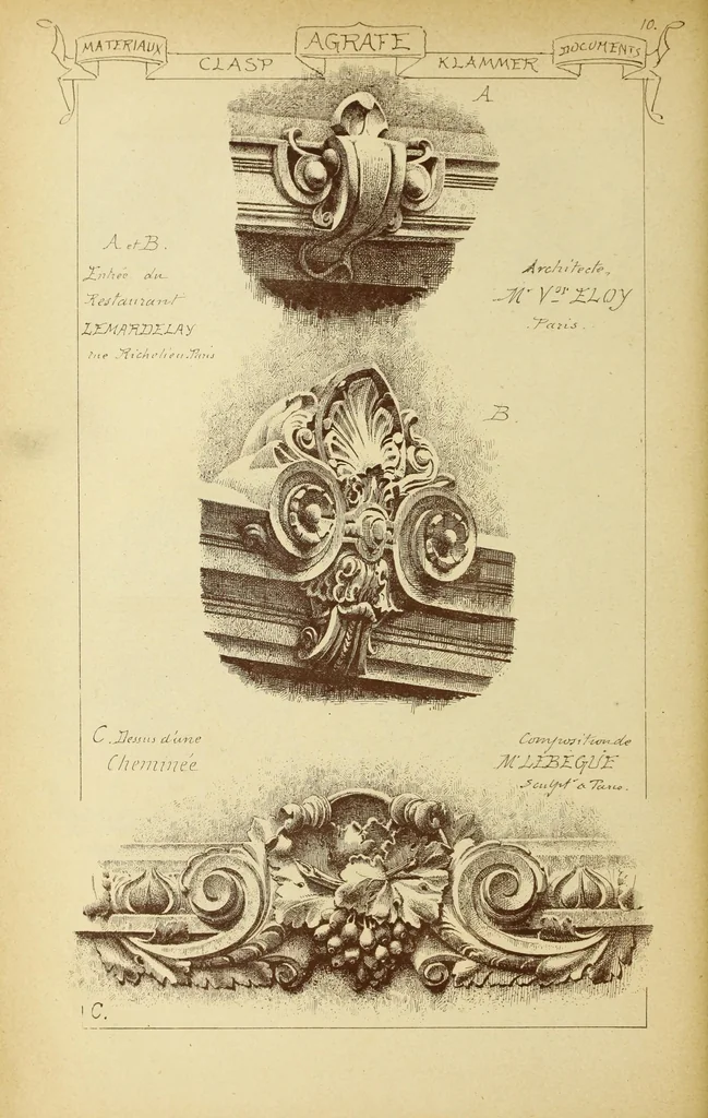 An illustration from Materials and documents of architecture and sculpture : classified alphabetically, 1915, leaf 89
