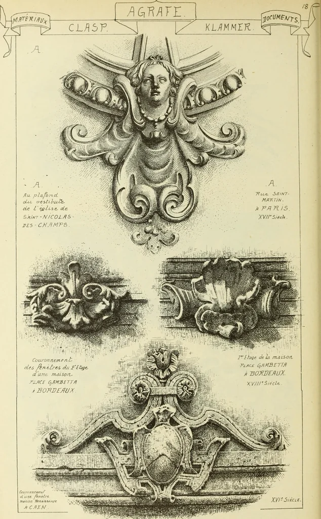An illustration from Materials and documents of architecture and sculpture : classified alphabetically, 1915, leaf 97