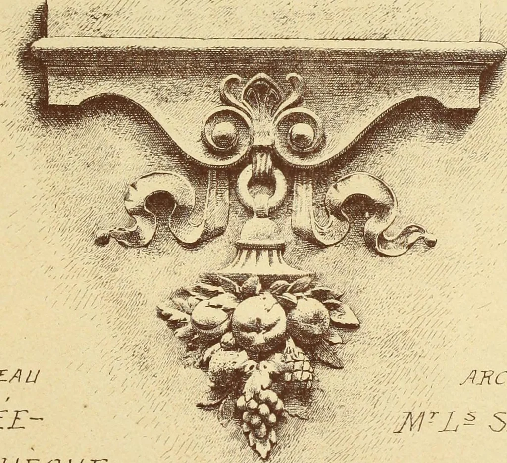 An illustration from Materials and documents of architecture and sculpture : classified alphabetically, 1915, leaf 104