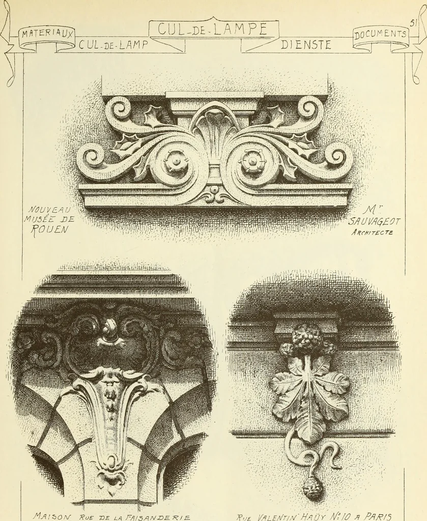 An illustration from Materials and documents of architecture and sculpture : classified alphabetically, 1915, leaf 122