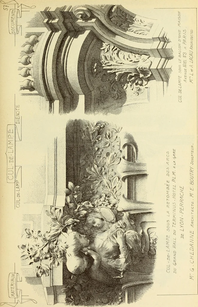 An illustration from Materials and documents of architecture and sculpture : classified alphabetically, 1915, leaf 128