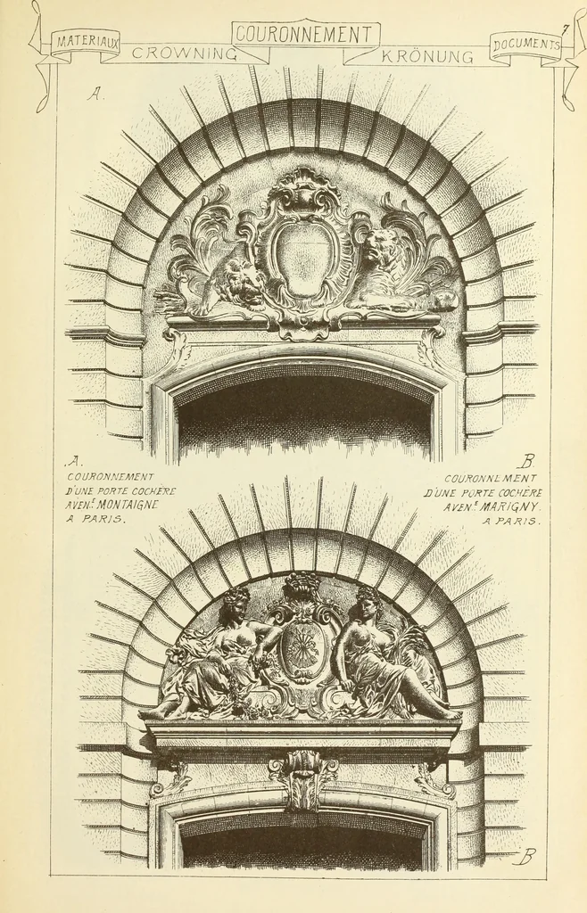 An illustration from Materials and documents of architecture and sculpture : classified alphabetically, 1915, leaf 14