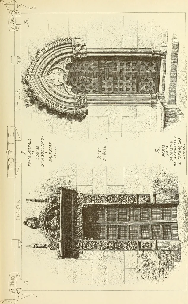 An illustration from Materials and documents of architecture and sculpture : classified alphabetically, 1915, leaf 166