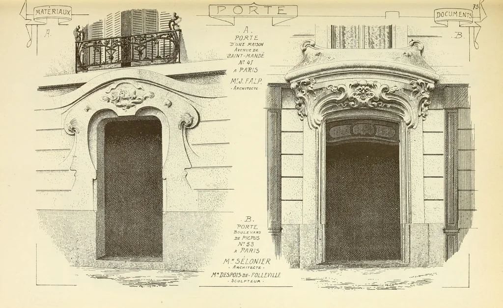An illustration from Materials and documents of architecture and sculpture : classified alphabetically, 1915, leaf 174