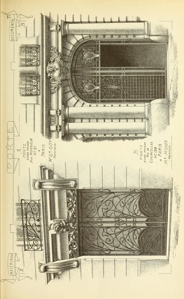 An illustration from Materials and documents of architecture and sculpture : classified alphabetically, 1915, leaf 176