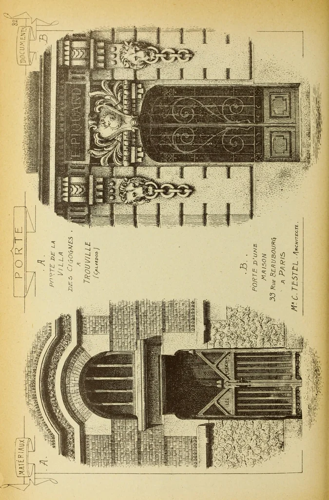 An illustration from Materials and documents of architecture and sculpture : classified alphabetically, 1915, leaf 181