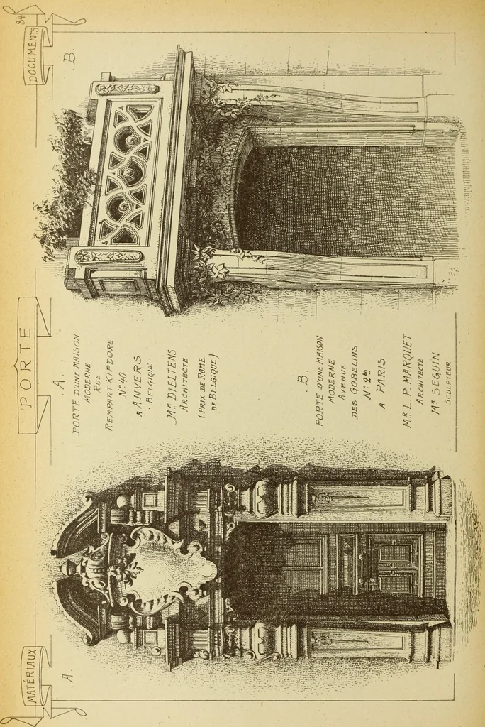 An illustration from Materials and documents of architecture and sculpture : classified alphabetically, 1915, leaf 183