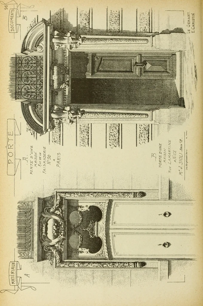 An illustration from Materials and documents of architecture and sculpture : classified alphabetically, 1915, leaf 195