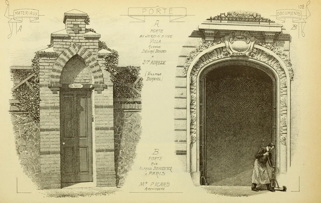 An illustration from Materials and documents of architecture and sculpture : classified alphabetically, 1915, leaf 201