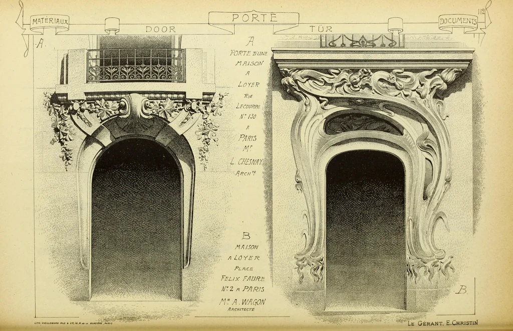 An illustration from Materials and documents of architecture and sculpture : classified alphabetically, 1915, leaf 211