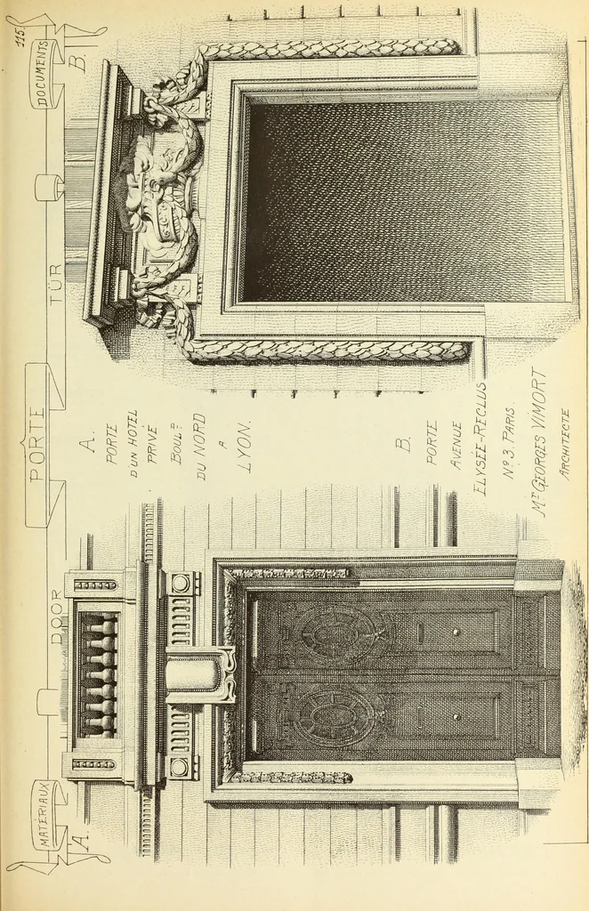 An illustration from Materials and documents of architecture and sculpture : classified alphabetically, 1915, leaf 214