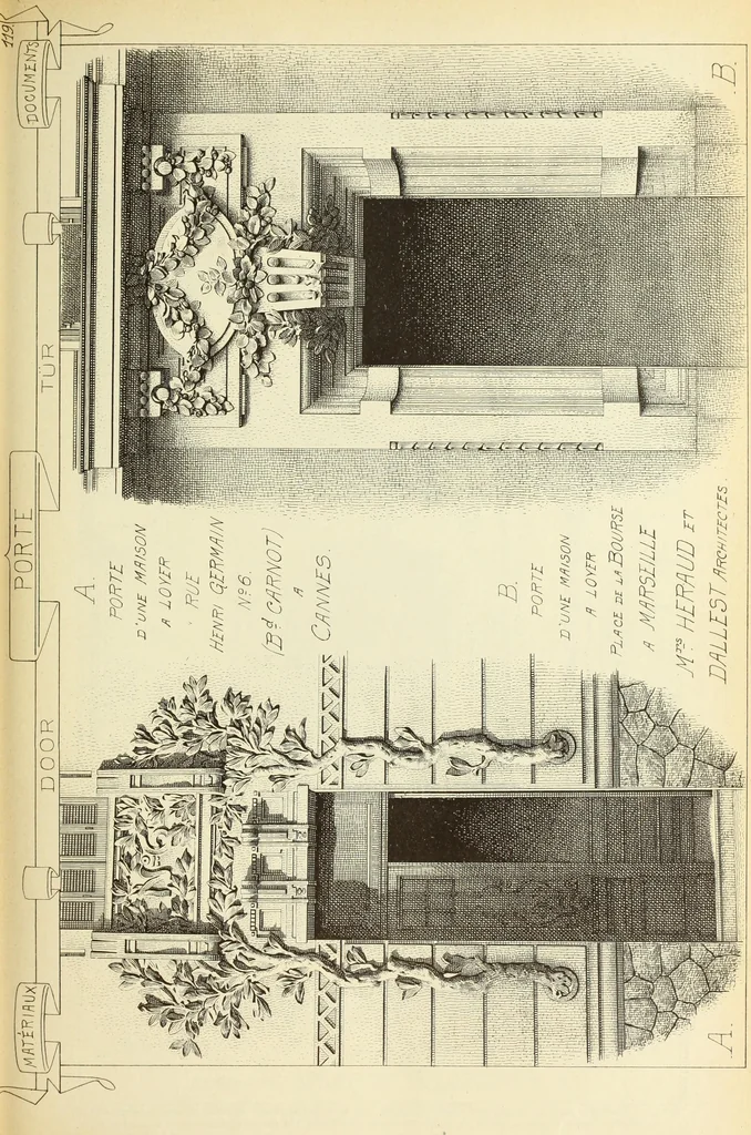 An illustration from Materials and documents of architecture and sculpture : classified alphabetically, 1915, leaf 218