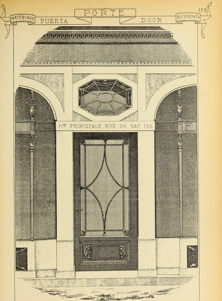 An illustration from Materials and documents of architecture and sculpture : classified alphabetically, 1915, leaf 222