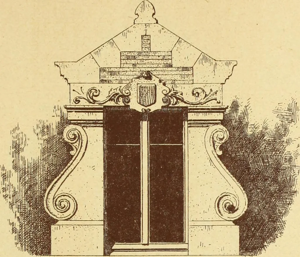 An illustration from Materials and documents of architecture and sculpture : classified alphabetically, 1915, leaf 242