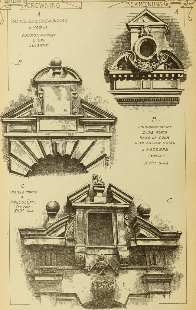 An illustration from Materials and documents of architecture and sculpture : classified alphabetically, 1915, leaf 25