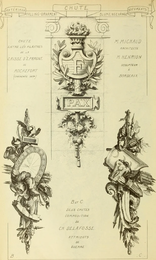 An illustration from Materials and documents of architecture and sculpture : classified alphabetically, 1915, leaf 323